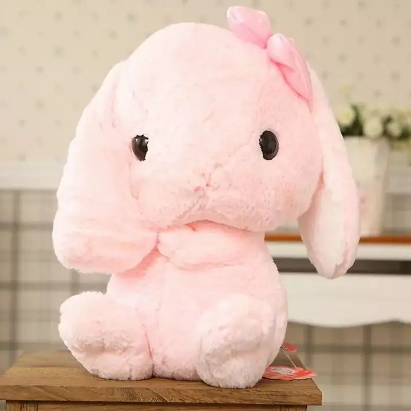 Симпатичные мягкие Lop кролик плюшевые игрушки розовый мягкий плюшевый кукла