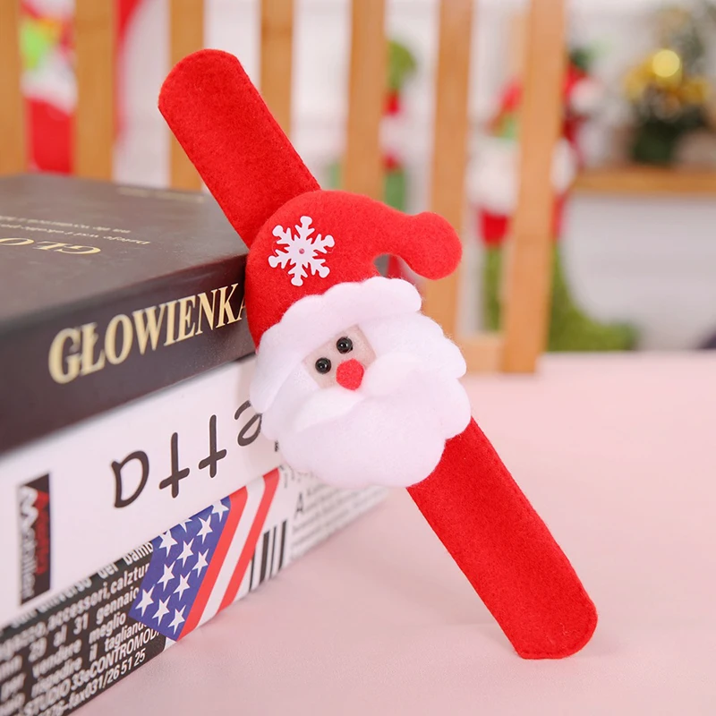 4 шт./упак. Рождественское украшение в виде снеговика/Санта Клаус ПЭТ кольцо с