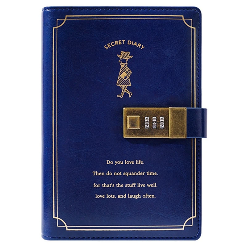 

Тетрадь с тремя цифрами в стиле ретро B6, модный дневник с замком и защитой глаз, бумага для письма, креативные Канцтовары