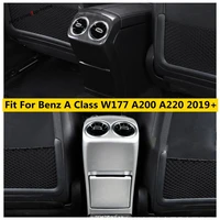 rear armrest box air condition outlet frame decor cover trim abs accessories for mercedes benz a class w177 a200 a220 2019 2022