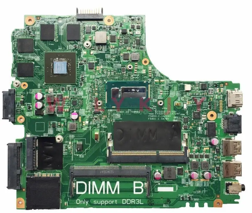 KTUXB 12307-2 PWB: VKJ89 REV: A00 для DELL 5437 3437 материнская плата ноутбука ЦП i7 4500U GT750M 2G DDR3 100%