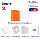 Беспроводной интеллектуальный переключатель Sonoff ZigBee, датчик температуры и влажности, датчик перемещения, датчик окна