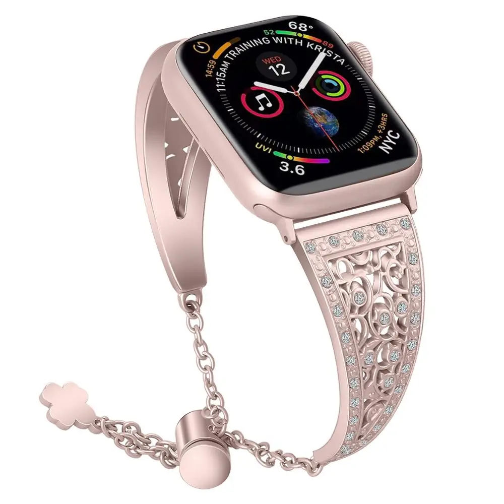 

Ремешок для часов, совместимый с Apple Watch Band 38 мм 40 мм, браслет для Iwatch Series 5/4/3/2/1, женский браслет для ювелирных изделий