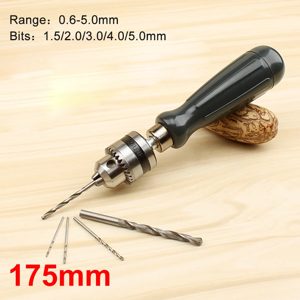 DIY ручное сверление Ручной Твист Янтарный сердечник резьба бурение ручная дрель