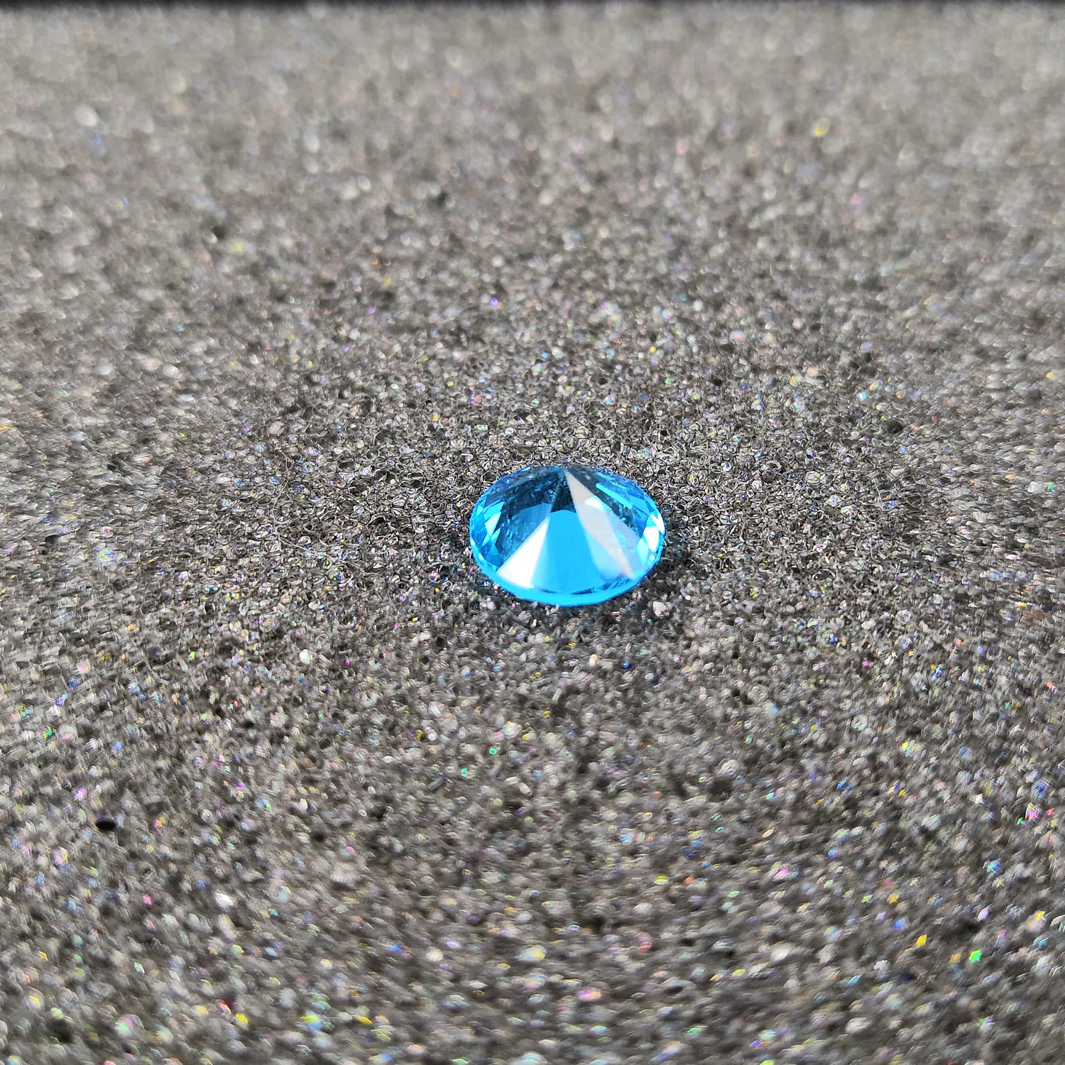 Высококачественные драгоценные камни цвет морской голубой круглая форма для