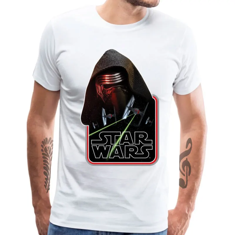 Kylo Ren stricks Мужская футболка Звездные войны Rebel круглый вырез короткий рукав