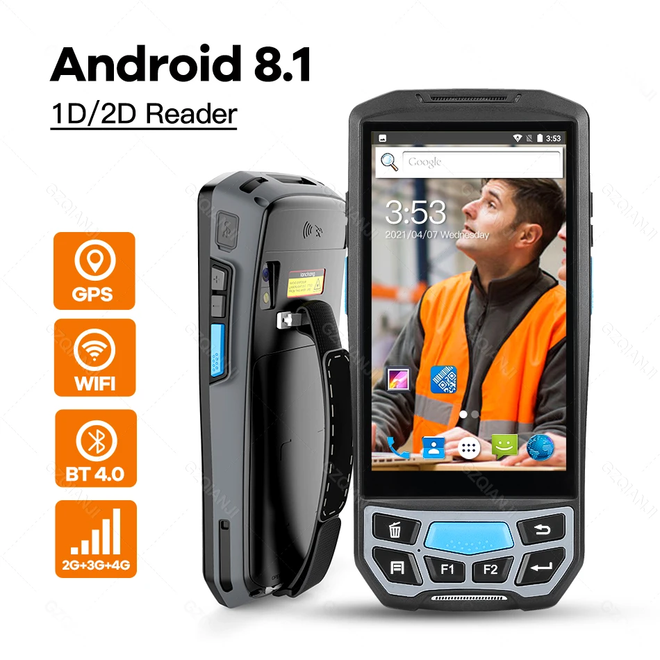 Умный мобильный телефон Ручной терминал pda с bluetooth 4 0 3g 4g Android устройство для