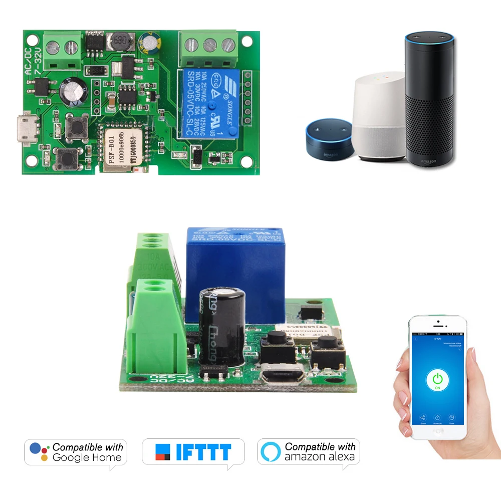 Беспроводной релейный модуль eWeLink переключатель с таймером и управлением через Wi