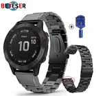 Ремешок для Garmin Fenix 6X Pro 5X 6 5 6S 5S S60 Forerunner 945, нержавеющая сталь, сменный ремешок для часов