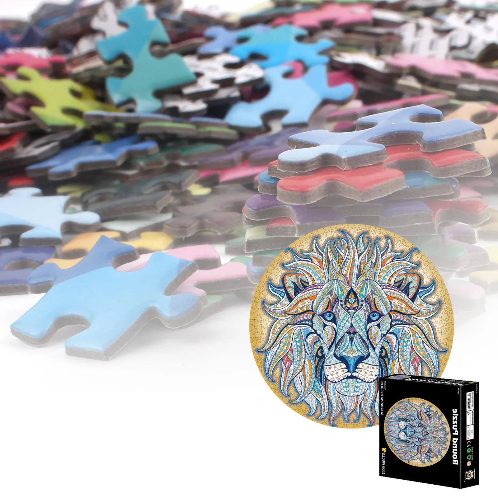 

1000 Pieces Of Paper-based Summer Style Puzzle For Teenagers And Adults Educational Toy For Children Bedroom Decoration Sticker
