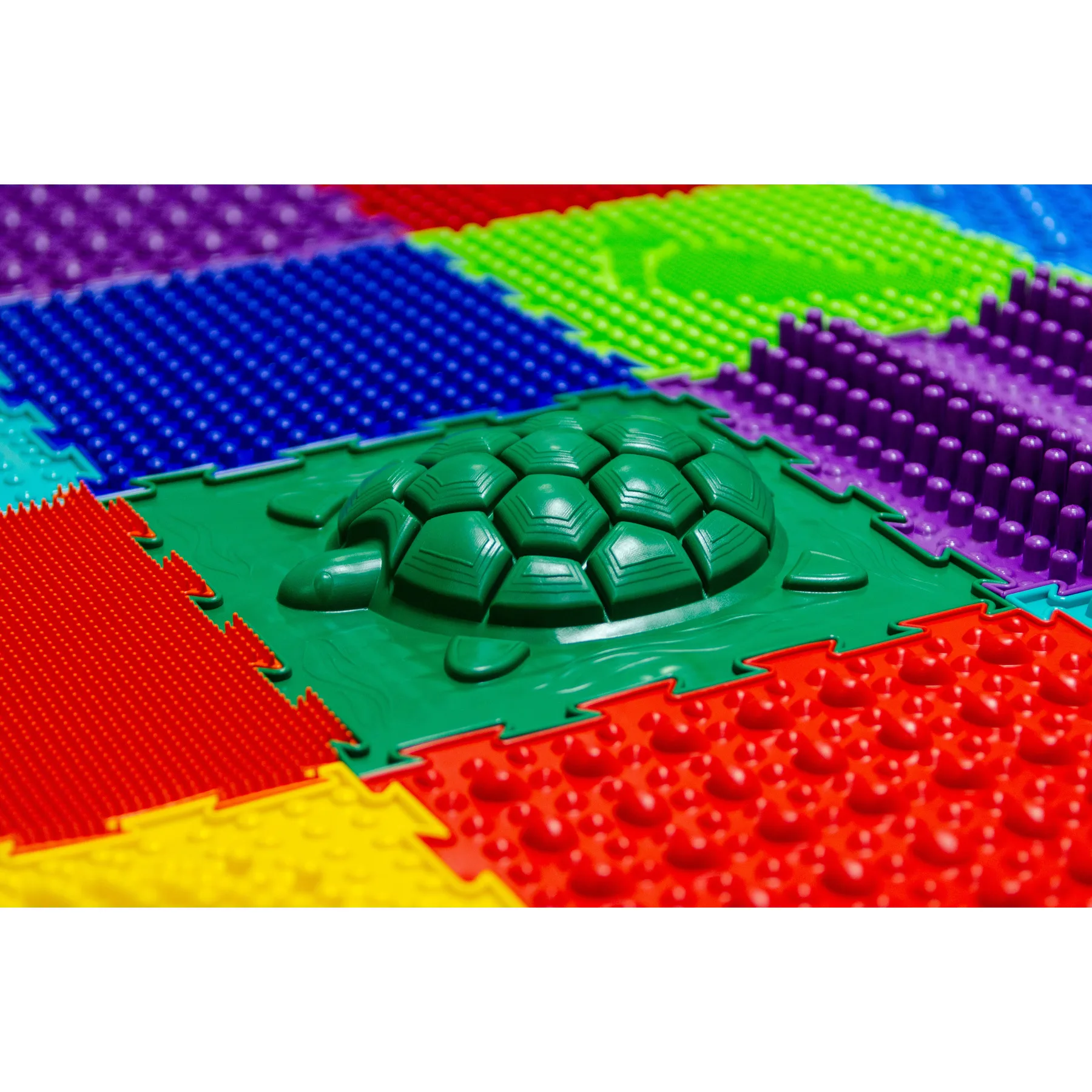 Детский массажный коврик ОРТОДОН набор MIX № 16 (16 пазлов)|Коврики развивающие| |