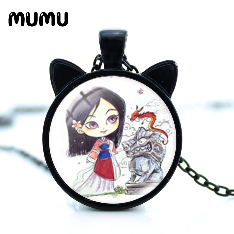 2021 Новое ожерелье с кошачьими ушками принцессы Ариэль Белоснежка белые