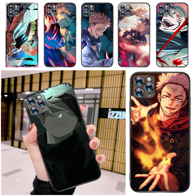 

Jujutsu Kaisen Fushiguro Megumi Satoru Gojo Sukuna Yuji Itadori Phone Case For iPhone 12 Pro MAX Mini SE 2020 Coque Cases