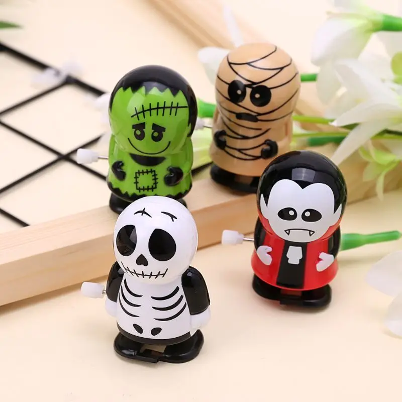 

Halloween Clockwork Jumping Ghost Toy Mechanic Educational Game Prank Decoration