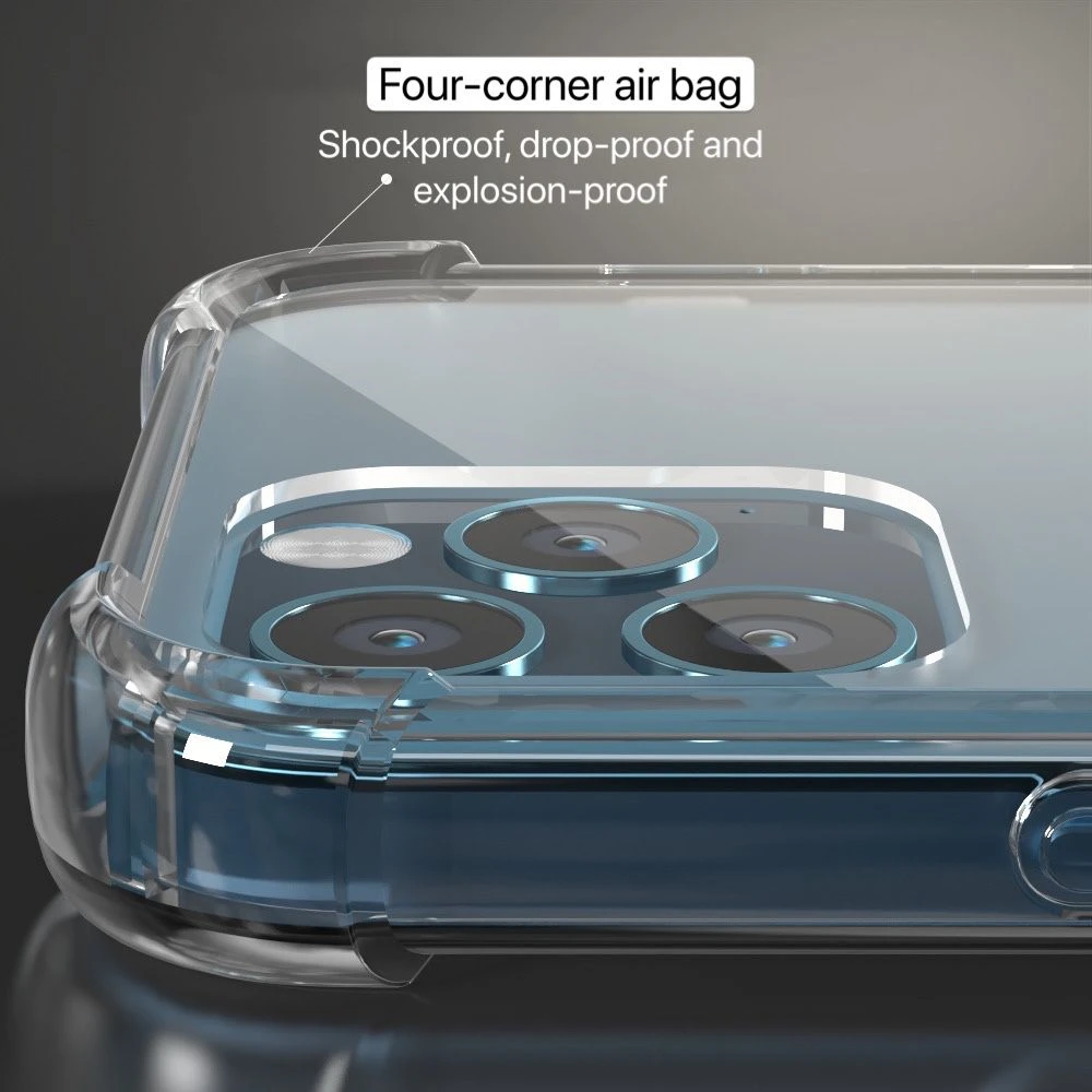 Mit Metallring Transparente Handyhülle für iPhone 18 17 16 15 14 12 11 13 Pro Max XS XR X Mini 8 7 Plus Weiche Silikon-Rückabdeckung – Detail 2