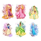 Алмазная картина Стразы 5D с изображениями диснеевских мультяшных принцесс, Круглая Мозаика Ручной работы, украшение для детской комнаты