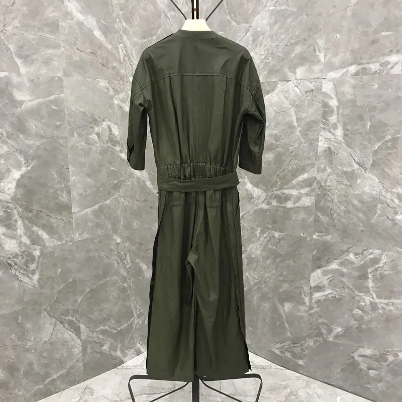 Женский комбинезон из 2020 натуральной кожи с отложным воротником|Женские