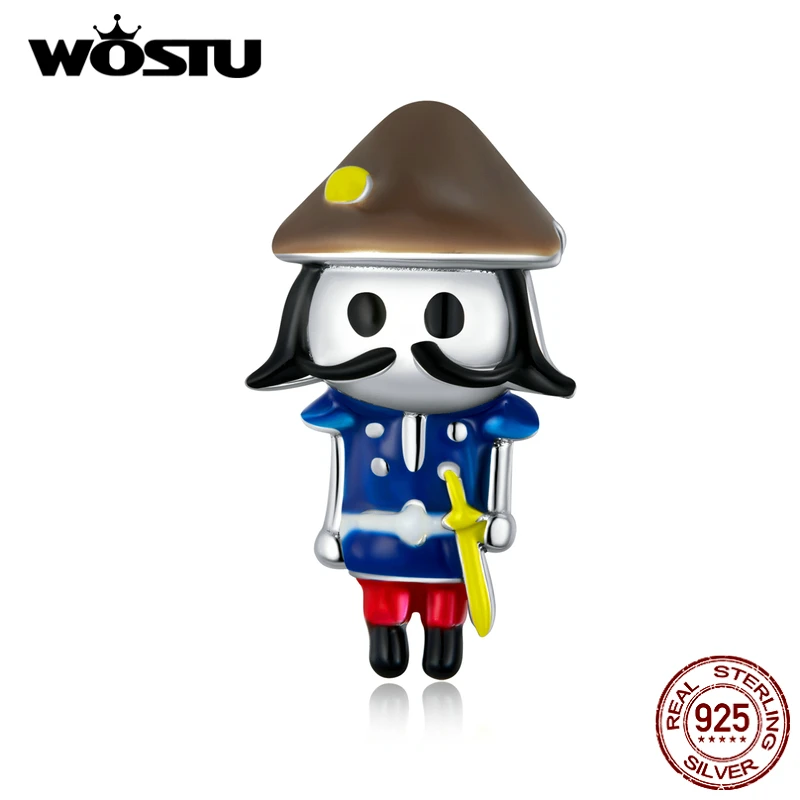 Кукла гвардия из серебра 925 пробы с эмалью|Ювелирные шармы| |