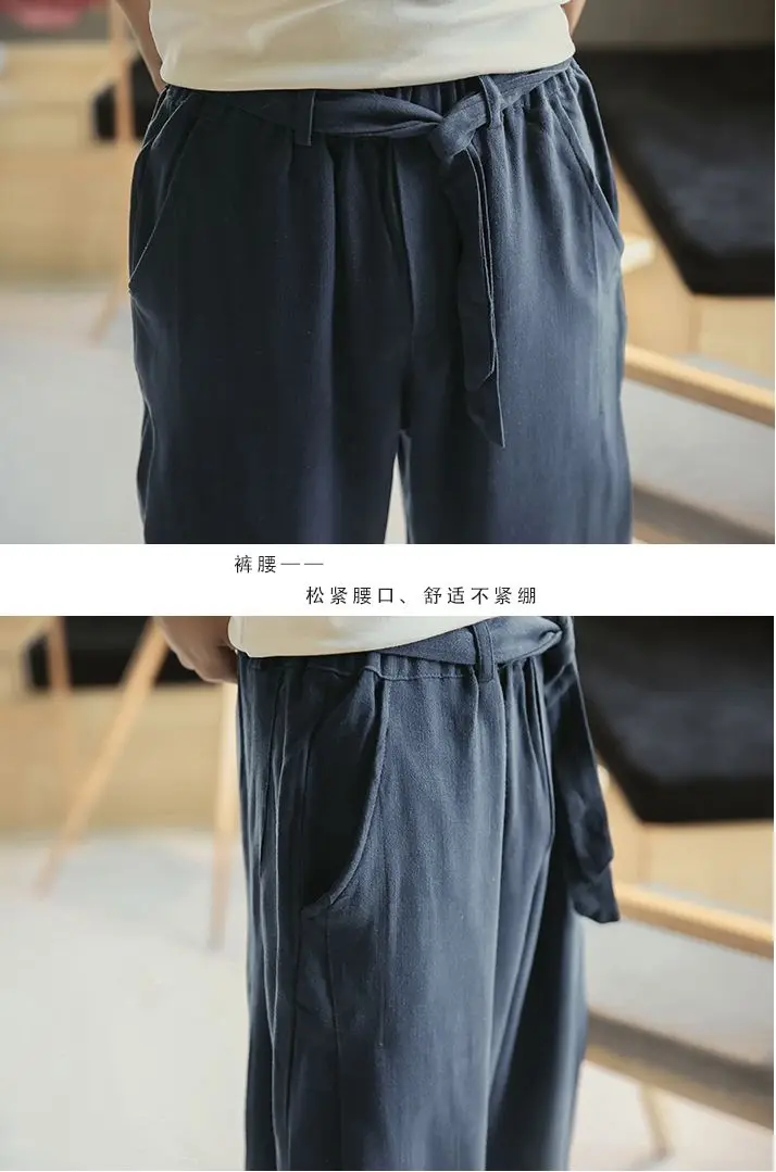 Высокое качество 5 цветов хлопок и лен Тай Чи ушу брюки кникербокеры боевые