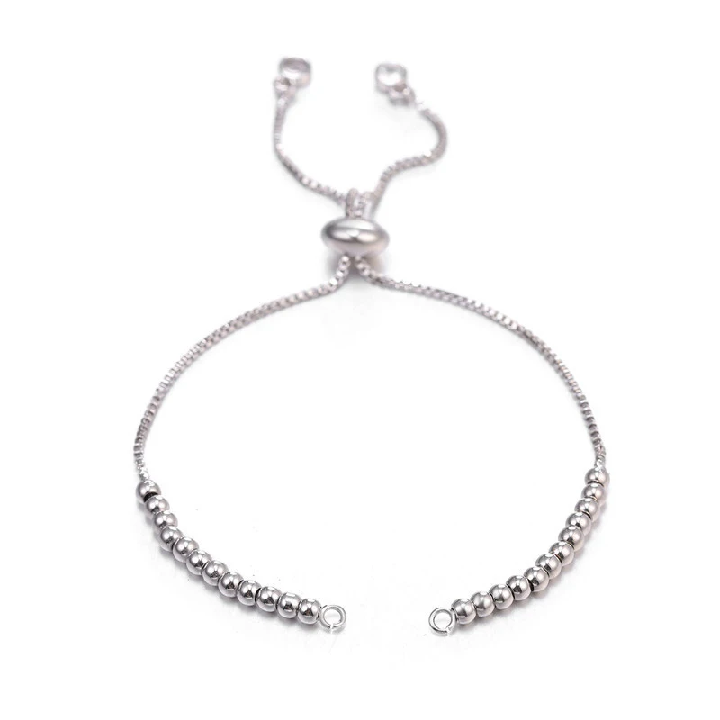 White Gold Juya DIY Ювелирные компоненты поставки кубического циркония Дракон Цветок Хамса Разъем аксессуары для женщин серьги браслет Изготовление - Цвет: White Gold