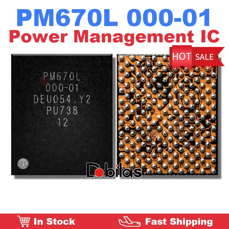 

2Pcs PM670L 000-01 000 01 Power Management IC BGA Power IC Integrated Circuits Replacement Parts Chip Chipset