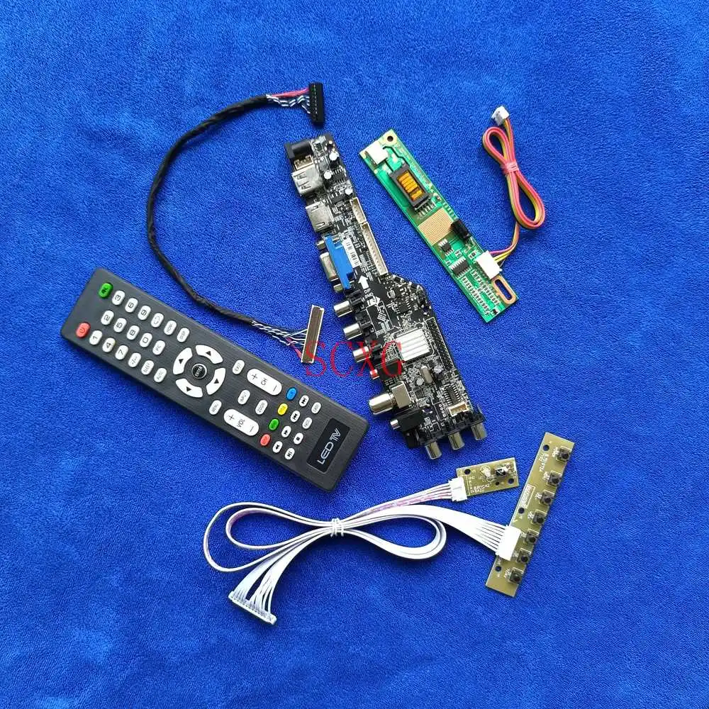 

1CCFL 30Pin LVDS USB VGA AV HDMI-совместим с LTN154X7/N154C1/N154C2/N154C3 комплект цифрового сигнала DVB дисплей карта привода 1440*900
