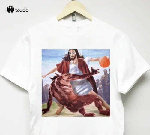 

Jesus Crossover Satan T-Shirt Vtg Rap Tee