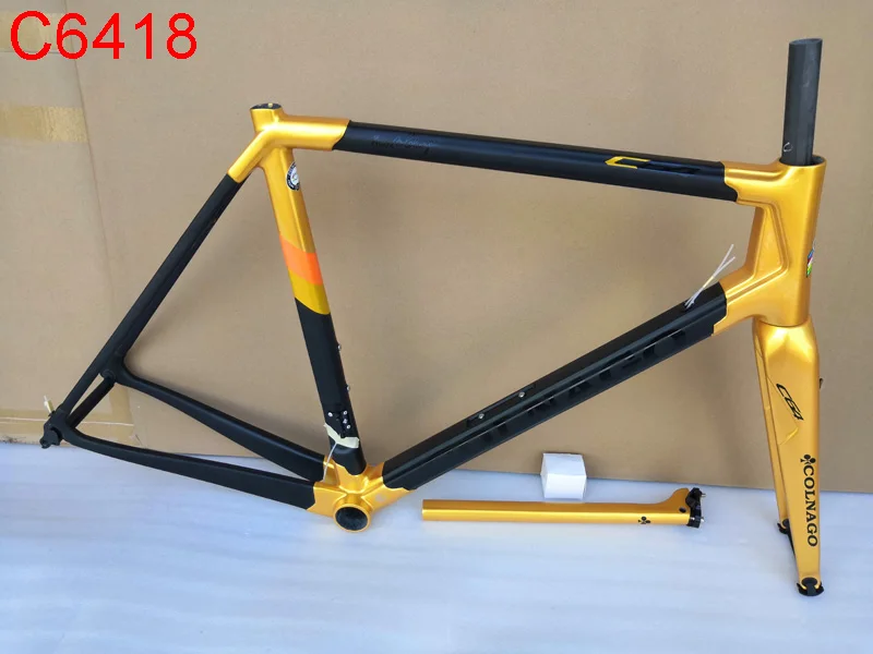 C649 Colnago C64 углеродная рама для T1100 углеродистая рама для дорожного велосипеда глянцевое покрытие черного и красного цвета с белым наклейка