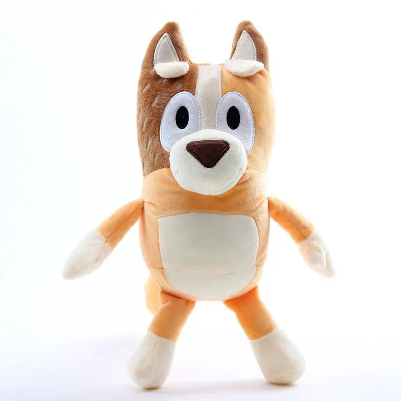 Juguete de peluche de la familia Bluey para ni&ntilde;os, peluches de la familia Bluey de 28CM, Kawaii, Bluey, Bingo, 1 par-3
