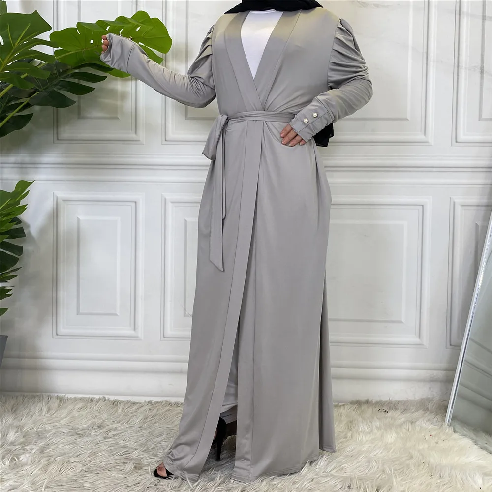 

Open Abaya Dubai Turkey Muslim Fashion Hijab Dress Eid Abayas for Women Islamic Clothing Moroccan Kaftan Kimono Femme Musulmane