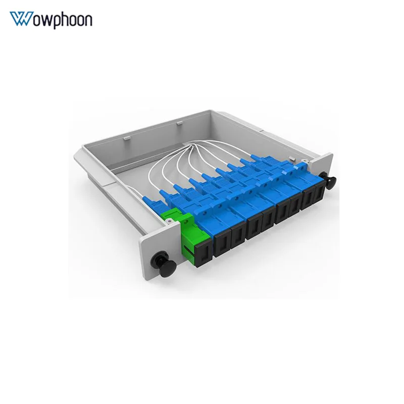 SC UPC PLC 1X8 Сплиттер Волоконно-оптический ящик FTTH сплиттер коробка с плоский