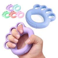 finger grip device cute cartoon squeeze grab toy kids adults training finger exercise grip ring bump massage five finger trainer