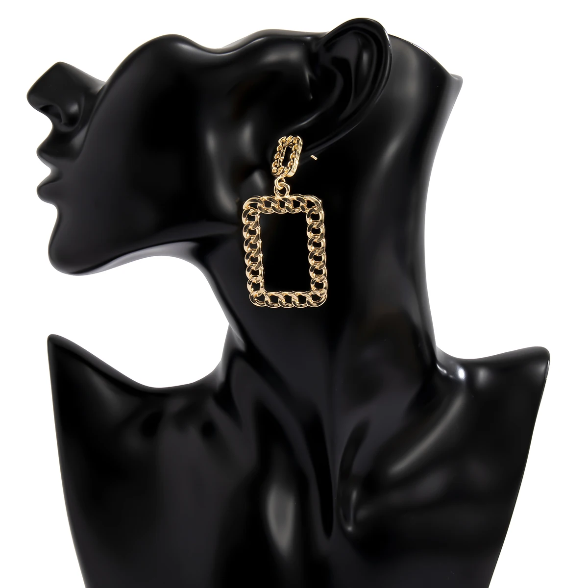 

IngeSight.Z Steampunk Geometric Square Drop Dangle Earrings for Women Girl Vintage Gold Color Hanging Earrings Jewelry Oorbellen