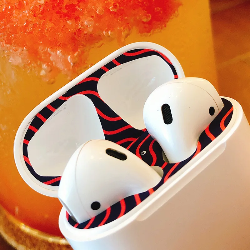 Для Apple AirPods чехол пылезащитный стикер защита кожи персональный s|Аксессуары для