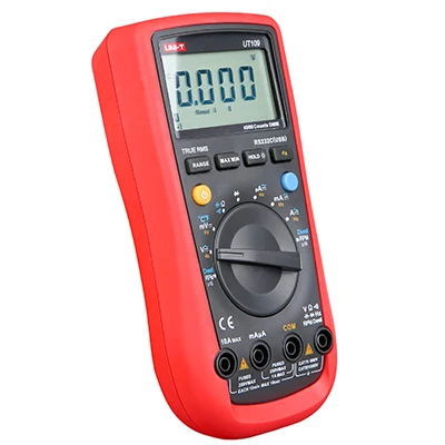 

UNI-T UT109 Digital Automobile Multimeters Handheld Vehicle Multimeter Auto Range AC DC Voltmeter Resistance Capacitance RS232