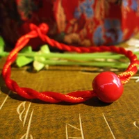 classic red rope bracelets bangles for men and women ceramic handmade trinkets womens fashion bracelets chinese style 2020