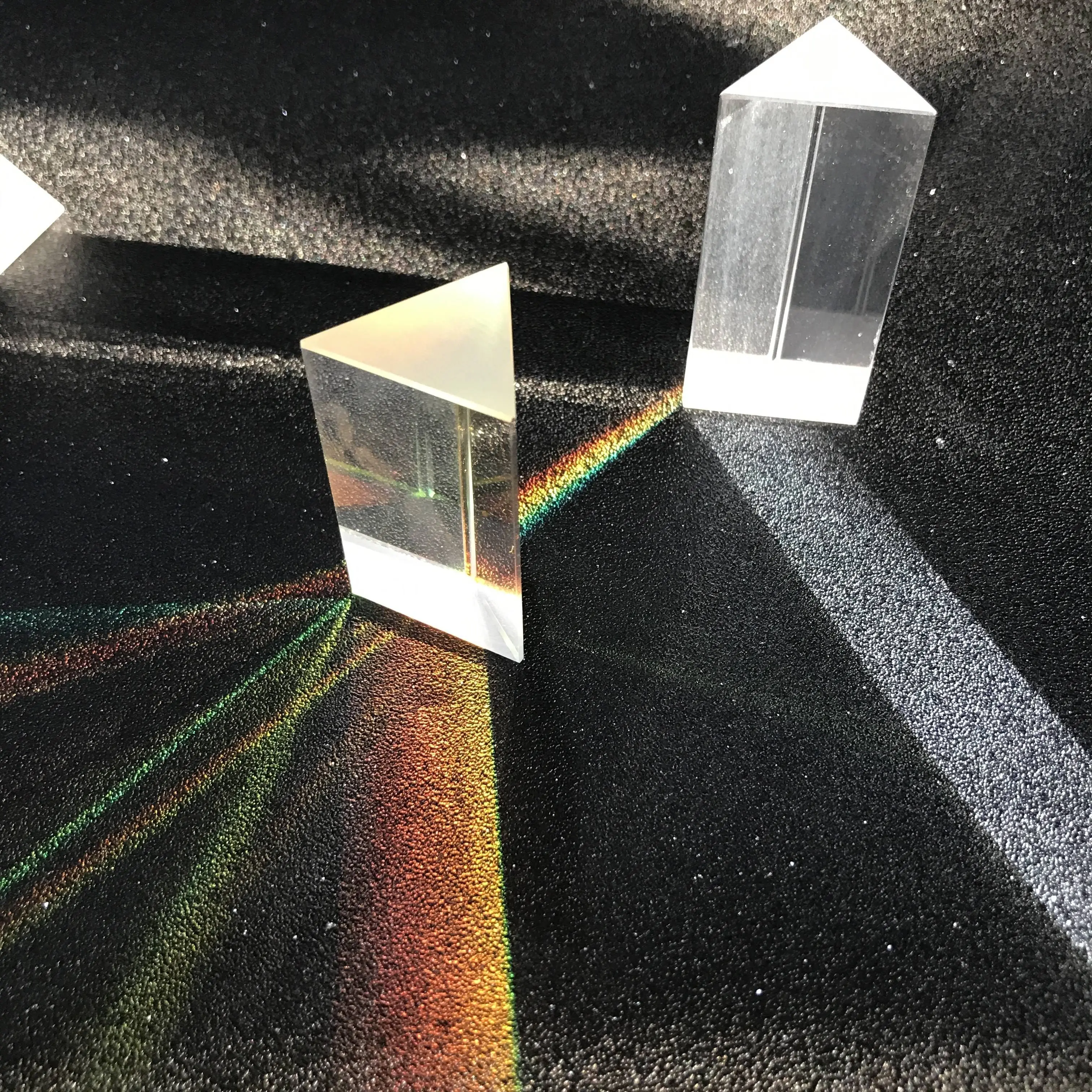

Prism Triangular Precision K9 Optical Glass Reflecting Physics Education Teaching Light Spectrum Prisms Rainbow Student Crystal
