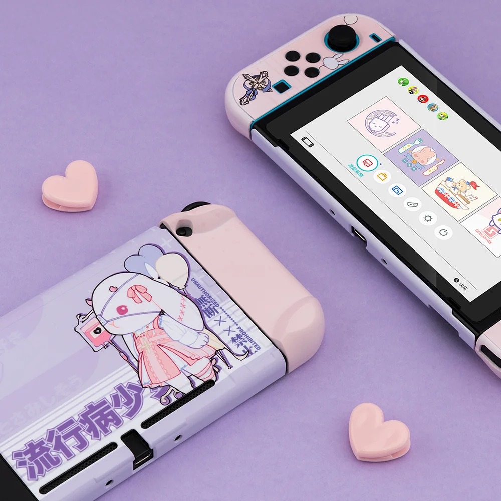 Оригинальный дизайн Geekshare Nintendo Switch Shell Kawaii милые Мультяшные девушки жесткая