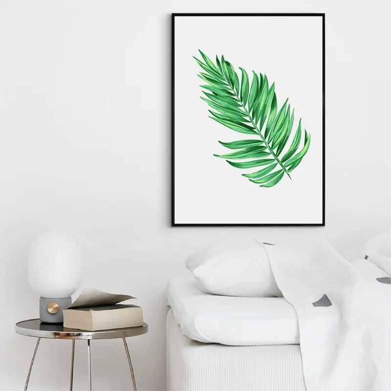 Настенное художественное полотно живопись пальмы ветки холст печать Настенный