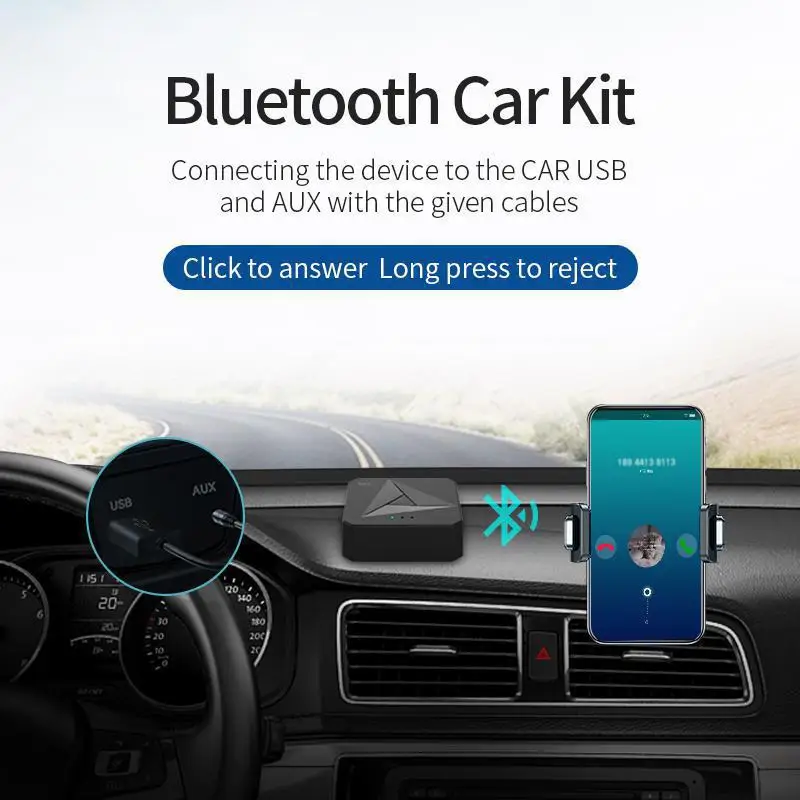 Bluetooth 5 0 адаптеры приема и передачи 2 в 1 Автомобильный 3 мм AUX RCA мобильный телефон