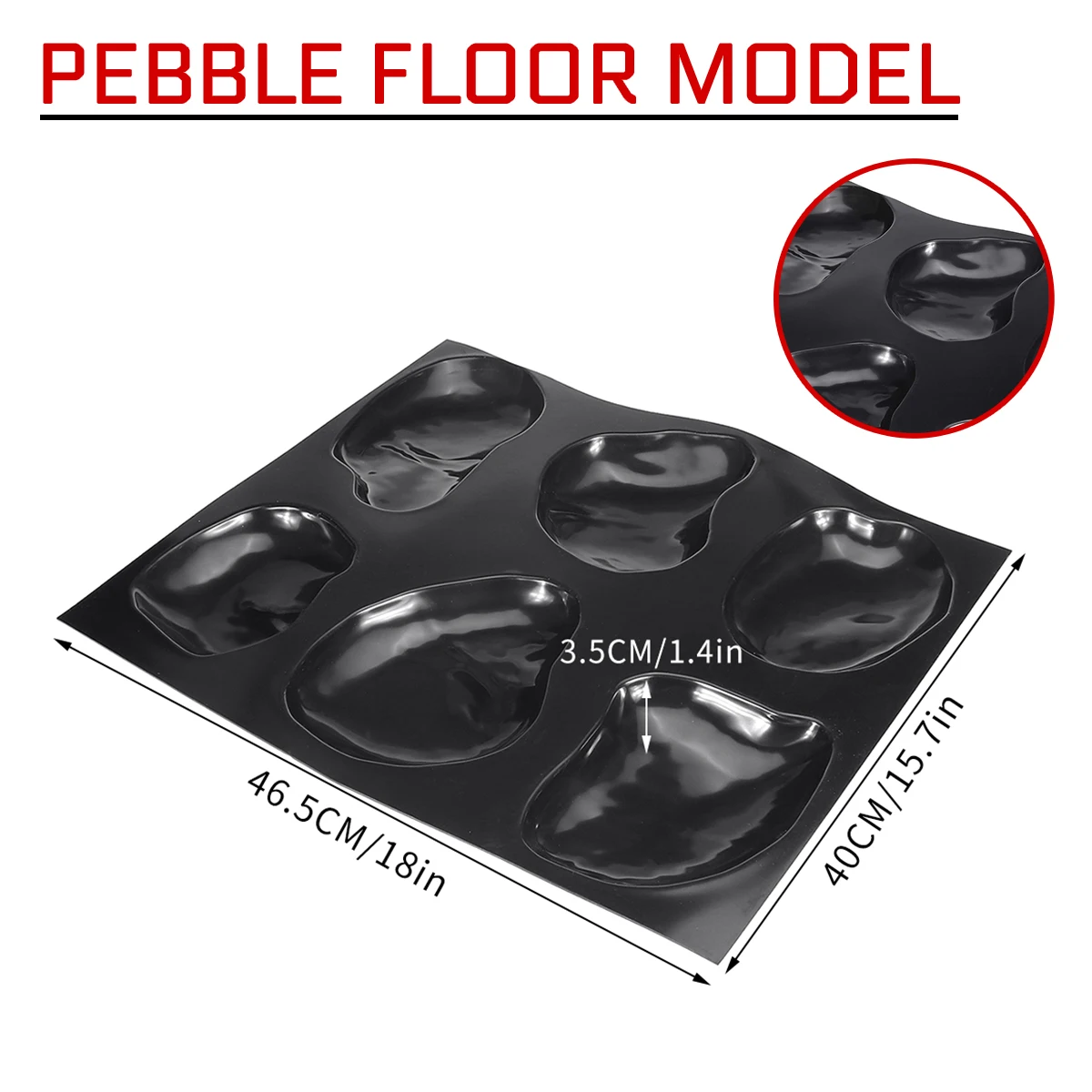 

Path Floor Mould Paving Mold Concrete Mold Garden Road Stone Tile Mold Concrete Stepping Garden Decoration Tool