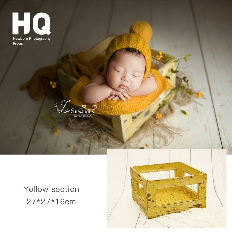 

Newborn Photography Props bucket Baby Photography Basket Infant Iron Photo Studio Accessories Chlidren basket