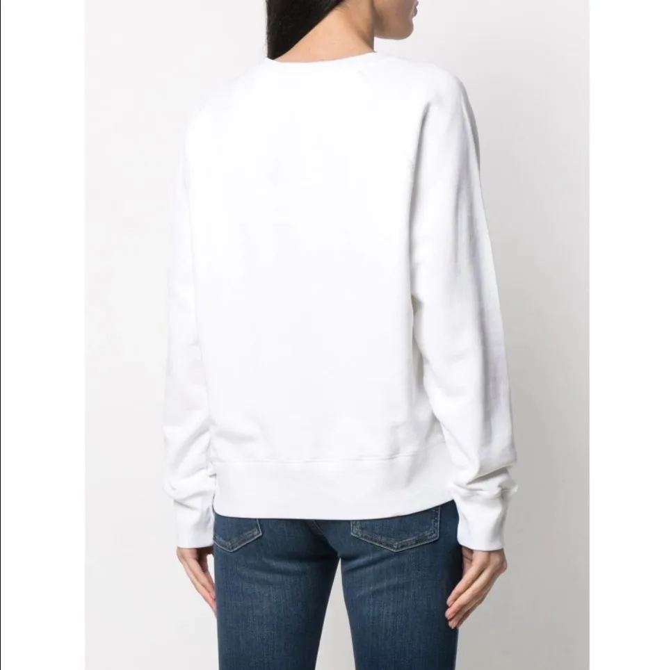 

2021 New 100% Cotton Women O-Neck Sweatshirt Letters Print Ladies Long Sleeve Jumper Casual Early Autumn Pullover Tops
