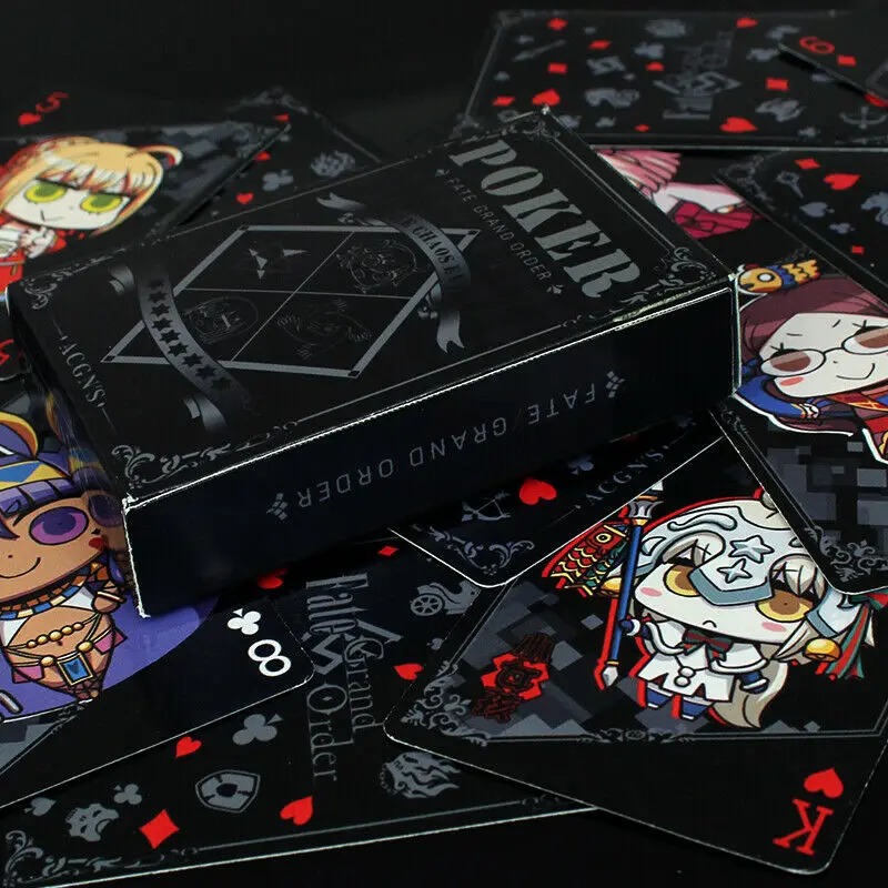 New Japan Anime FGO Fate/stay night Fate/Grand Order Black Poker Saber Jeanne dɺrc Cards Suit Cosplay Game Gifts | Тематическая