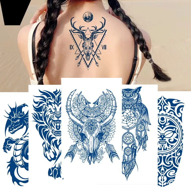 

Chinese Dragon Fake tattoo Water Transfer Waterproof Temporary Sticker Women Men sexy Beauty Body Art Cool Stuff Arm Art 1pcs