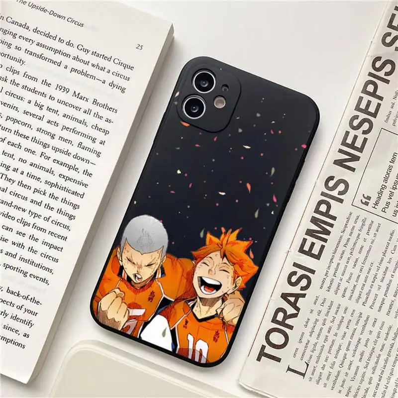 

Haikyuu volleyball boy Phone Case for iPhone 12 11 mini pro XS MAX 8 7 6 6S Plus X 5S SE 2020 XR