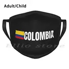Взрослые и детские маски-шарфы с защитой от пыли и флагом Колумбии Kolumbien Kolumbianer Spanisch bogotada J Balvin Cali Barranquilla