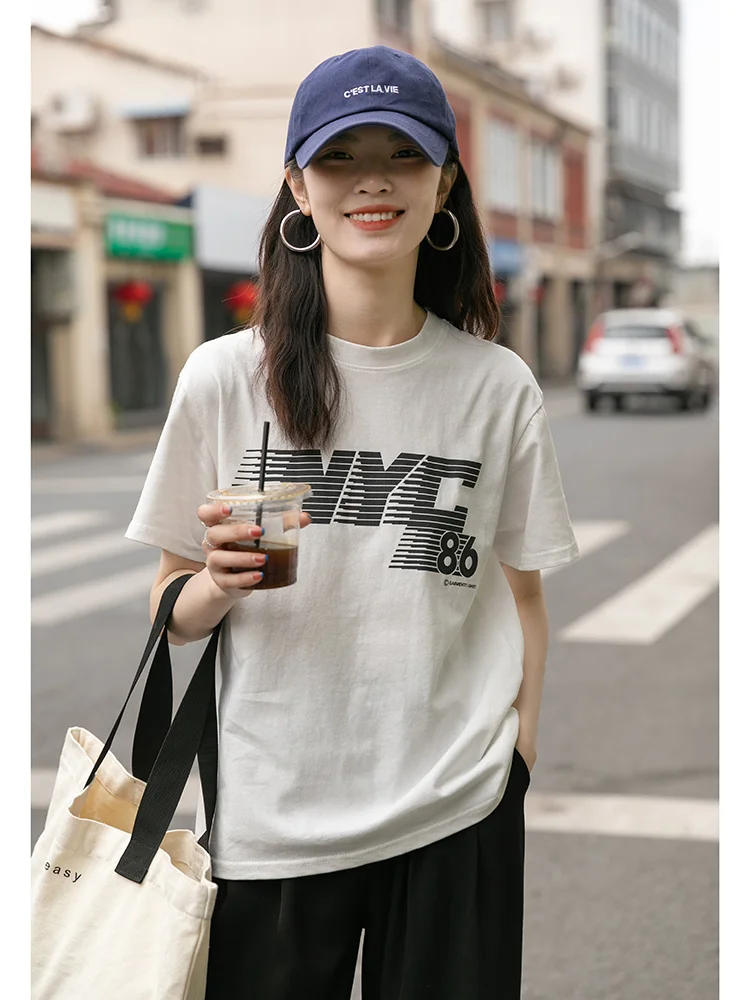 White Short Sleeved T-shirt For Women In Summer Thin Design Minority Loose Style Chic New | Женская одежда
