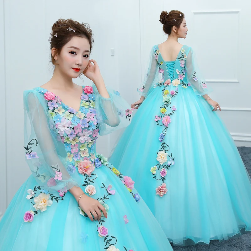 

Пышное Бальное Платье Angelsbridep, платья на бал, 2021, Тюлевое корсетное платье принцессы, 15 лет, синее романтическое милое 16-летнее платье