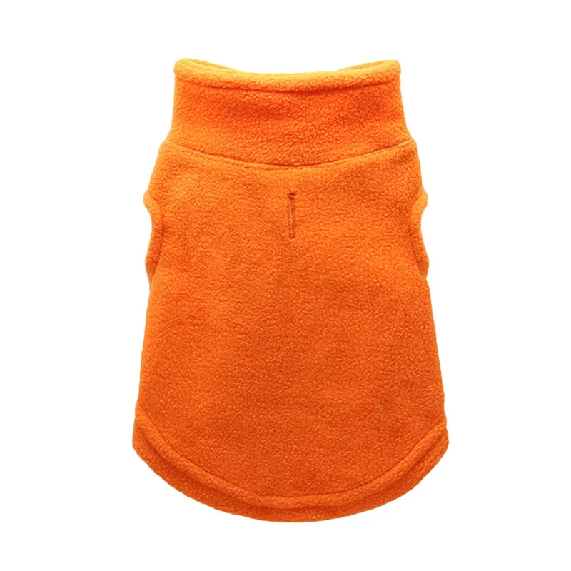 Orange 3 цвета мягкий, флисовый, для собаки, детское зимнее пальто, теплая одежда с принтом в виде собак маленьких собак пальто Костюмы щенок куртка Одежда для животных Толстовка для кошек для собачек-Мопсов - Цвет: Orange